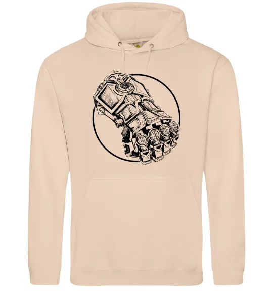 Жіноча толстовка (худі) Arcane Vi fist Пісочний фото