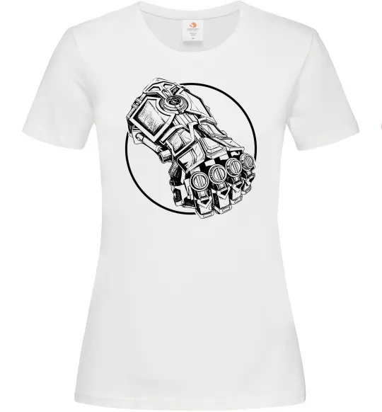 Жіноча футболка Arcane Vi fist Білий фото