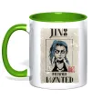 Чашка з кольоровою ручкою Jinx wanted Зелений Чашка з кольоровою ручкою Jinx wanted Зелений фото