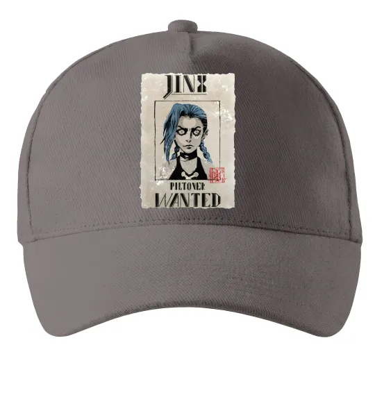 Кепка Jinx wanted Сірий фото