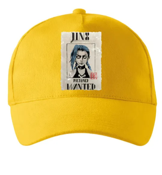 Кепка Jinx wanted Сонячно жовтий фото