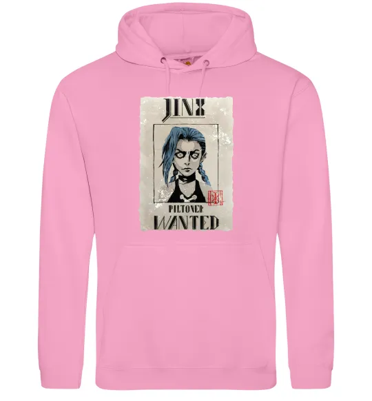 Чоловіча толстовка (худі) Jinx wanted Рожевий фото