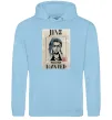 Чоловіча толстовка (худі) Jinx wanted Блакитний фото