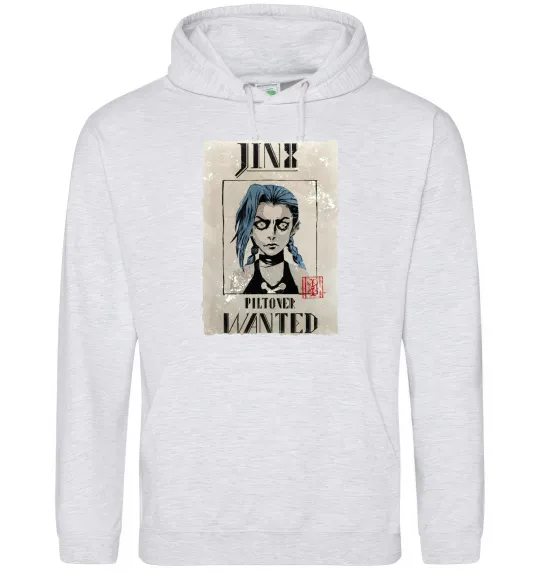 Жіноча толстовка (худі) Jinx wanted Сірий меланж фото