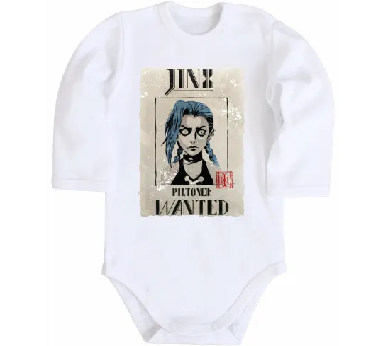 Дитячий бодік Jinx wanted Білий фото