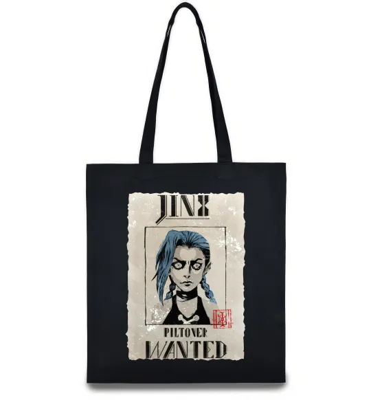 Еко-сумка Jinx wanted Чорний фото