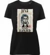 Жіноча преміум футболка Jinx wanted Чорний фото