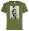 Чоловіча футболка Jinx wanted Оливковий фото