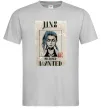Чоловіча футболка Jinx wanted Сірий фото