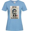 Жіноча футболка Jinx wanted Блакитний фото