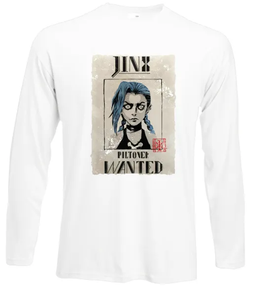 Лонгслів Jinx wanted Білий фото