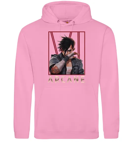 Чоловіча толстовка (худі) Arcane Vi Рожевий фото