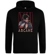 Чоловіча толстовка (худі) Arcane Vi Чорний фото