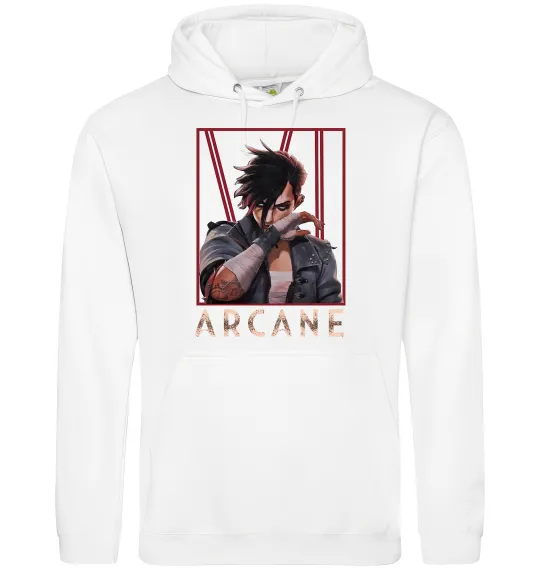 Жіноча толстовка (худі) Arcane Vi Білий фото