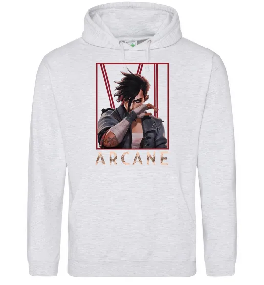 Жіноча толстовка (худі) Arcane Vi Сірий меланж фото