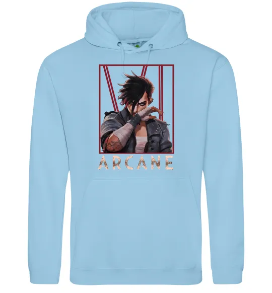 Жіноча толстовка (худі) Arcane Vi Блакитний фото