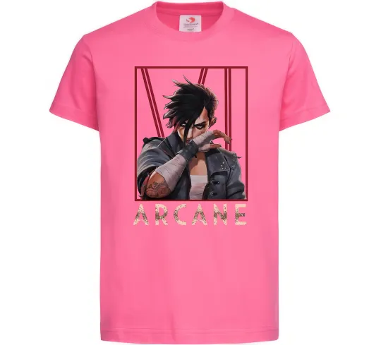 Дитяча футболка Arcane Vi Яскраво-рожевий фото