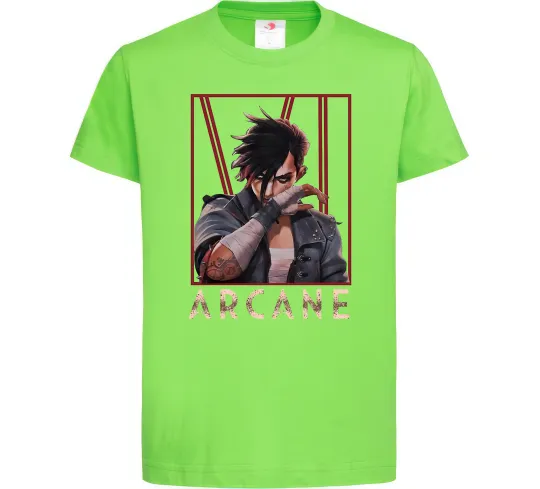 Дитяча футболка Arcane Vi Лаймовий фото