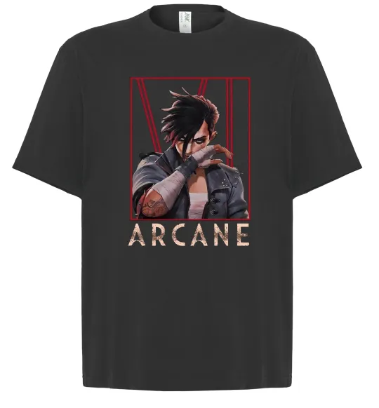 Футболка Оверсайз Arcane Vi Чорний фото