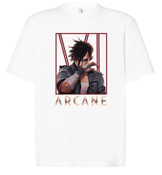 Футболка Оверсайз Arcane Vi Білий фото