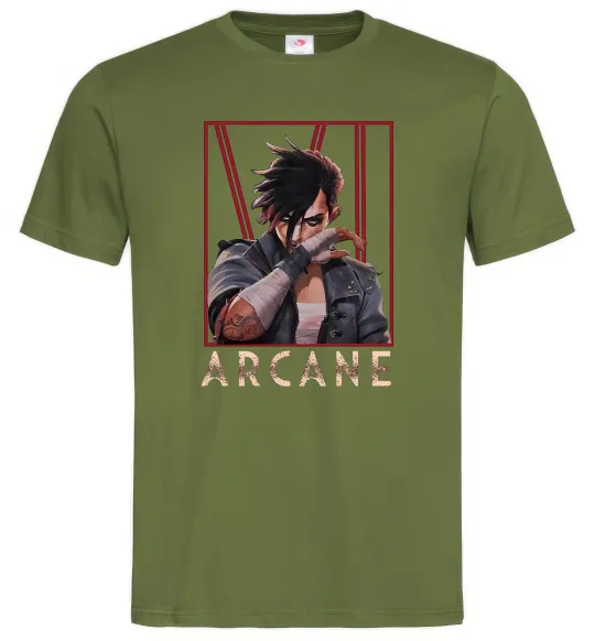 Чоловіча футболка Arcane Vi Оливковий фото