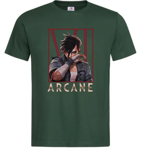 Чоловіча футболка Arcane Vi Темно-зелений фото