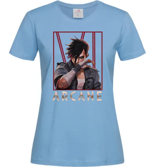 Жіноча футболка Arcane Vi Блакитний фото