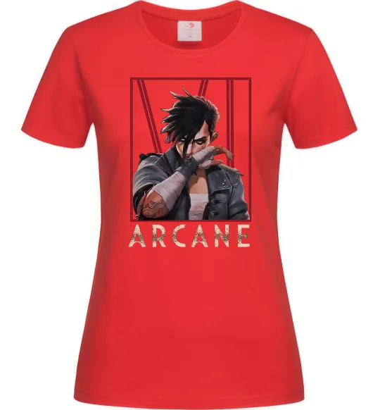 Жіноча футболка Arcane Vi Червоний фото