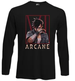 Лонгслів Arcane Vi Чорний фото