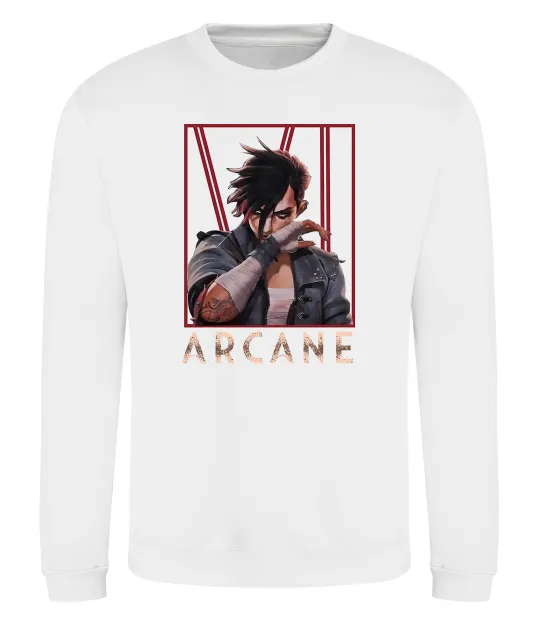 Світшот Arcane Vi Білий фото