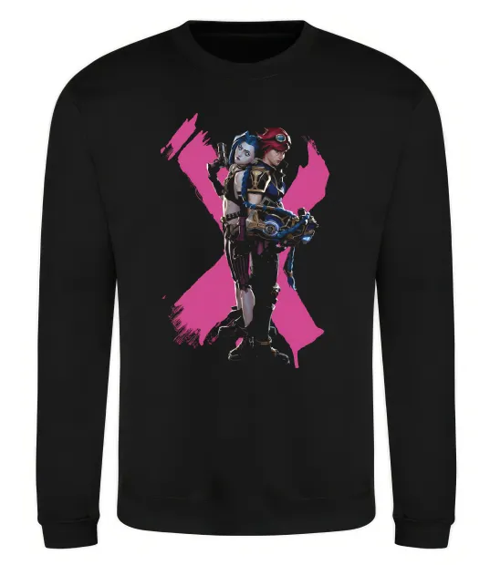 Світшот Jinx and Vi Чорний фото