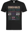 Мужская футболка Coder rules Черный Мужская футболка Coder rules Черный фото