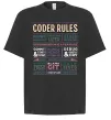 Футболка Оверсайз Coder rules Черный Футболка Оверсайз Coder rules Черный фото