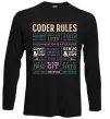 Лонгслив Coder rules Черный Лонгслив Coder rules Черный фото