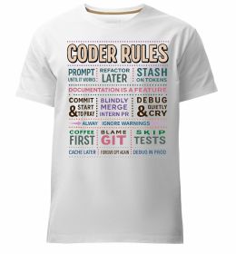 Мужская премиум футболка Coder rules