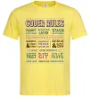 Мужская футболка Coder rules Лимонный Мужская футболка Coder rules Лимонный фото