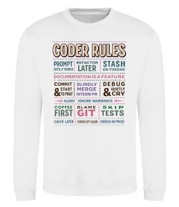 Свитшот Coder rules