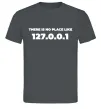 Мужская футболка No place like 127.0.0.1 Графит фото
