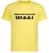 Мужская футболка No place like 127.0.0.1 Лимонный фото
