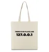 Эко-сумка No place like 127.0.0.1 Бежевый Эко-сумка No place like 127.0.0.1 Бежевый фото