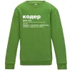 Детский Свитшот Кодер людина з магічними здібностями Лаймовый Детский Свитшот Кодер людина з магічними здібностями Лаймовый фото