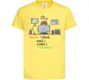 Детская футболка While !dead eat code Лимонный Детская футболка While !dead eat code Лимонный фото