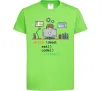 Детская футболка While !dead eat code Лаймовый Детская футболка While !dead eat code Лаймовый фото