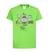 Дитяча футболка While !dead eat code Лаймовий Дитяча футболка While !dead eat code Лаймовий фото
