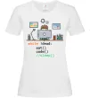 Женская футболка While !dead eat code Белый Женская футболка While !dead eat code Белый фото