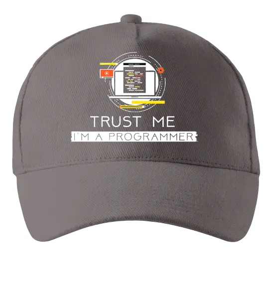 Кепка Programmer trust me Сірий фото