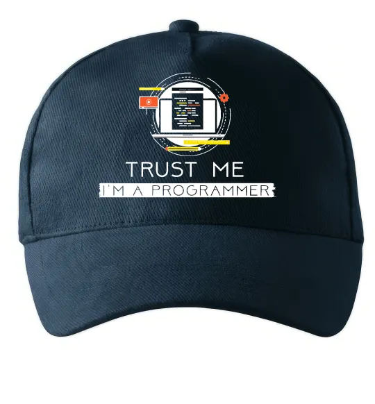 Кепка Programmer trust me Темно-синий фото