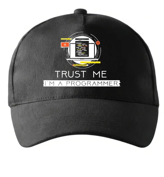 Кепка Programmer trust me Черный фото