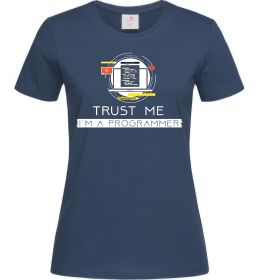 Женская футболка Programmer trust me