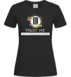 Женская футболка Programmer trust me Черный фото